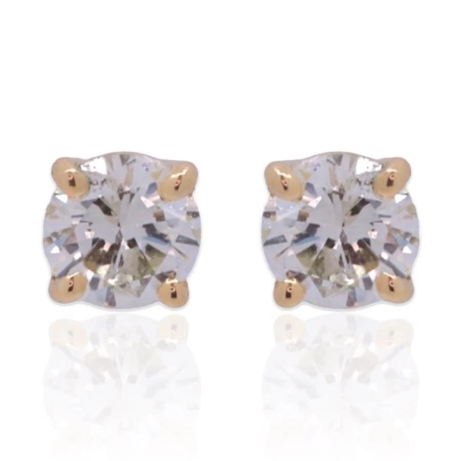 商品Tresorra|18K Yellow Gold Diamond Stud Earrings,价格¥7983,第1张图片
