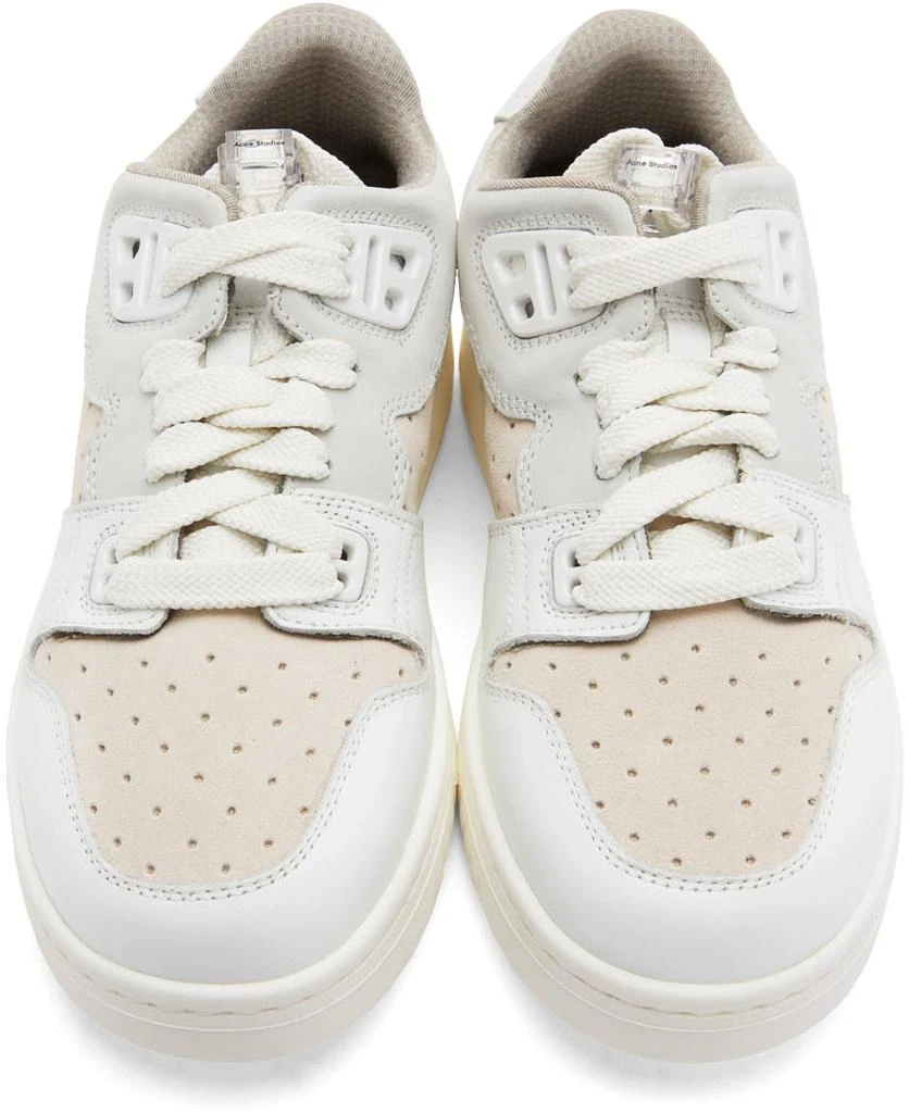 商品Acne Studios|White & Off-White Paneled Low Top Sneakers,价格¥1701,第5张图片详细描述