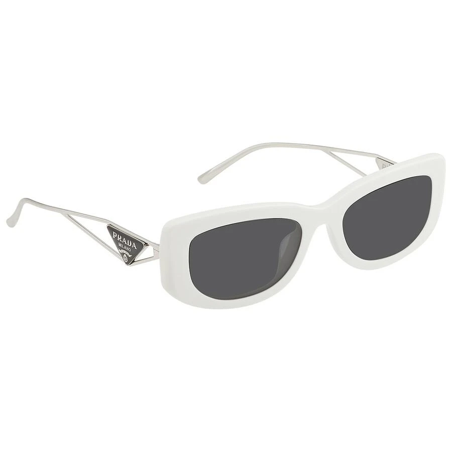 商品Prada|Dark Gray Rectangular Ladies Sunglasses PR 14YS 1425S0 53,价格¥1813,第3张图片详细描述