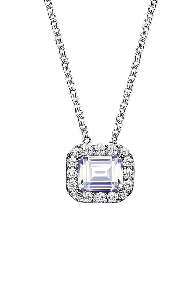 商品Lafonn|Emerald Cut Simulated Diamond Halo Pendant Necklace,价格¥320,第1张图片