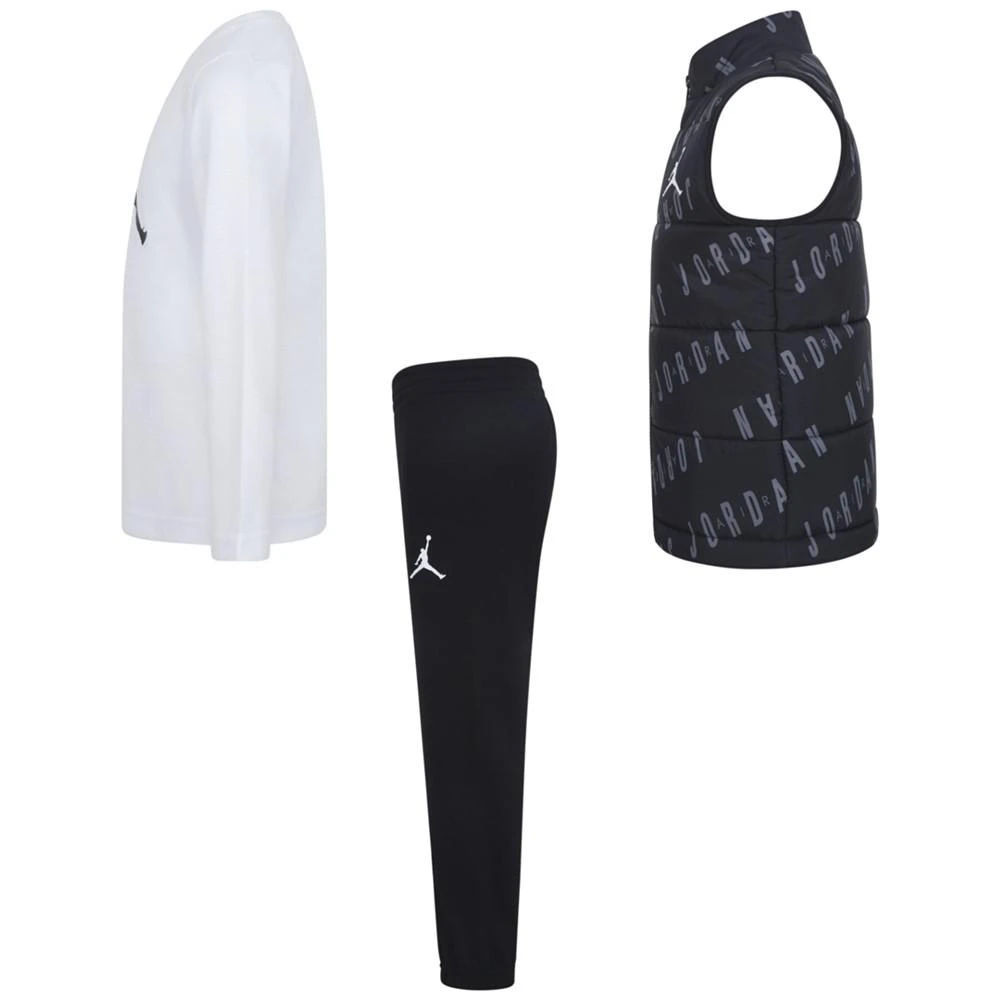 商品Jordan|Little Boys Jumpman Printed Vest, T-shirt and Pants, 3-Piece Set,价格¥381,第3张图片详细描述