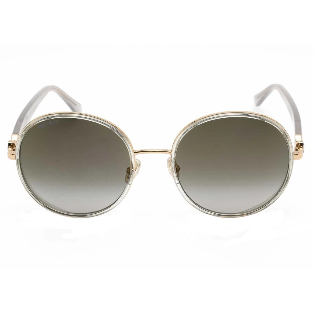 商品Jimmy Choo|Jimmy Choo Women's Sunglasses - Grey Gold Oval Metal Frame | PA/S 0FT3 FQ,价格¥577,第2张图片详细描述