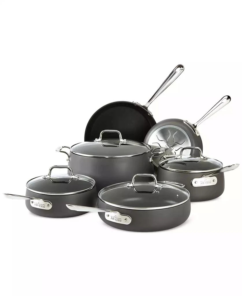 商品All-Clad|E100SC64, HA1 Hard Anodized Nonstick Cookware Set, 10 piece Set,价格¥3860,第4张图片详细描述