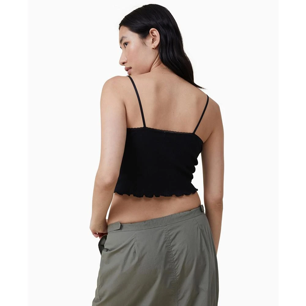 商品Cotton On|Women's Paige Lace Trim Pointelle Camisole Top,价格¥150,第2张图片详细描述