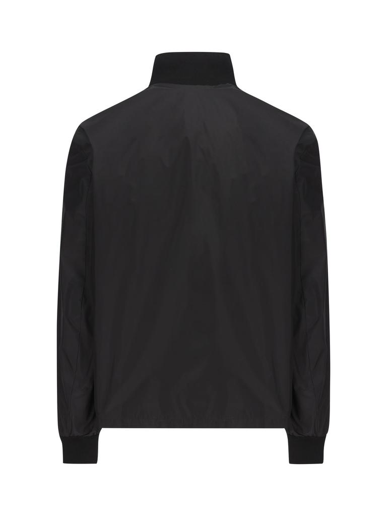 PRADA◆フード付 ストライプ ジップアップジャケット メタルロゴ PRADA◇フード付 ストライプ ジップアップジャケット メタルロゴ