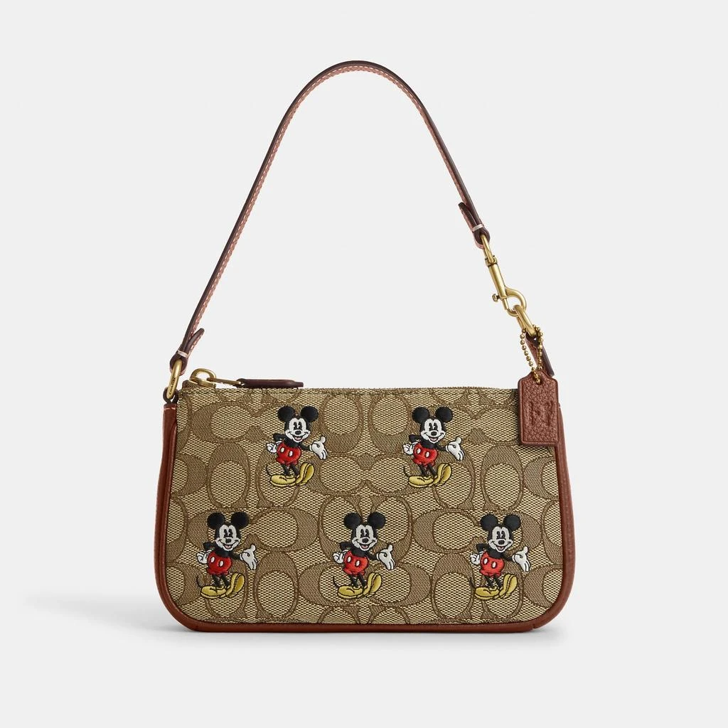 商品Coach|Coach Outlet Disney X Coach Nolita 19 In Signature Jacquard With Mickey Mouse Print,价格¥632,第2张图片详细描述