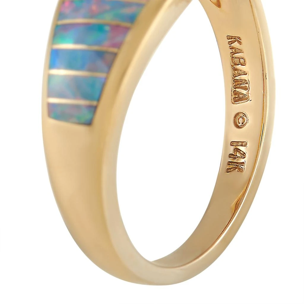 商品Kabana|Kabana 14K Yellow Gold 0.08 ct Diamond, Tanzanite, and Inlaid Opal Ring,价格¥9405,第1张图片