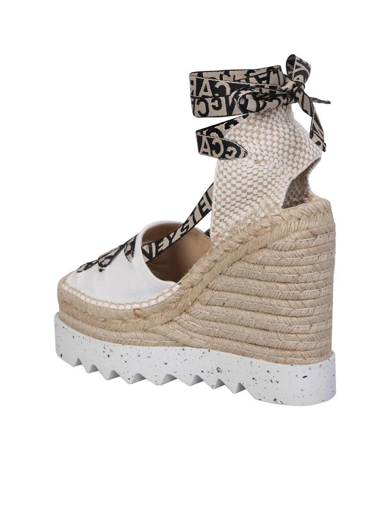 商品Stella McCartney|Stella McCartney Ivory Gaia Canvas Espadrilles - Women,价格¥4992,第3张图片详细描述