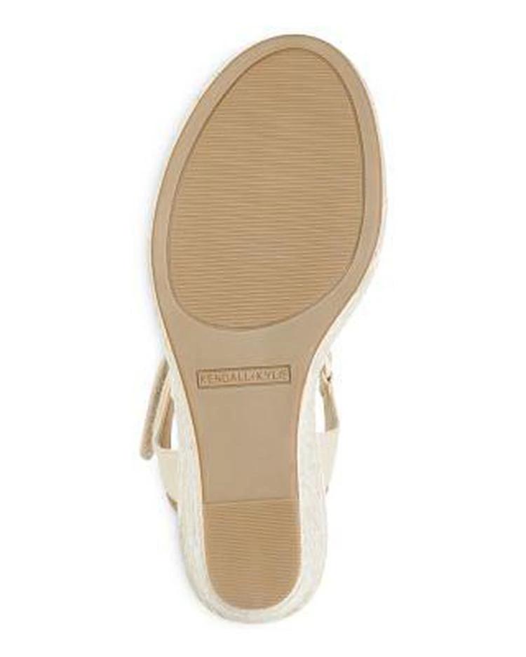 商品KENDALL & KYLIE|KENDALL and KYLIE Women's Grand Platform Wedge Espadrille Sandals ,价格¥208,第5张图片详细描述