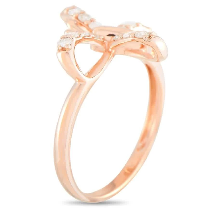 商品LB Exclusive|14K Rose Gold 0.30 ct Diamond Butterfly Ring,价格¥3459,第2张图片详细描述