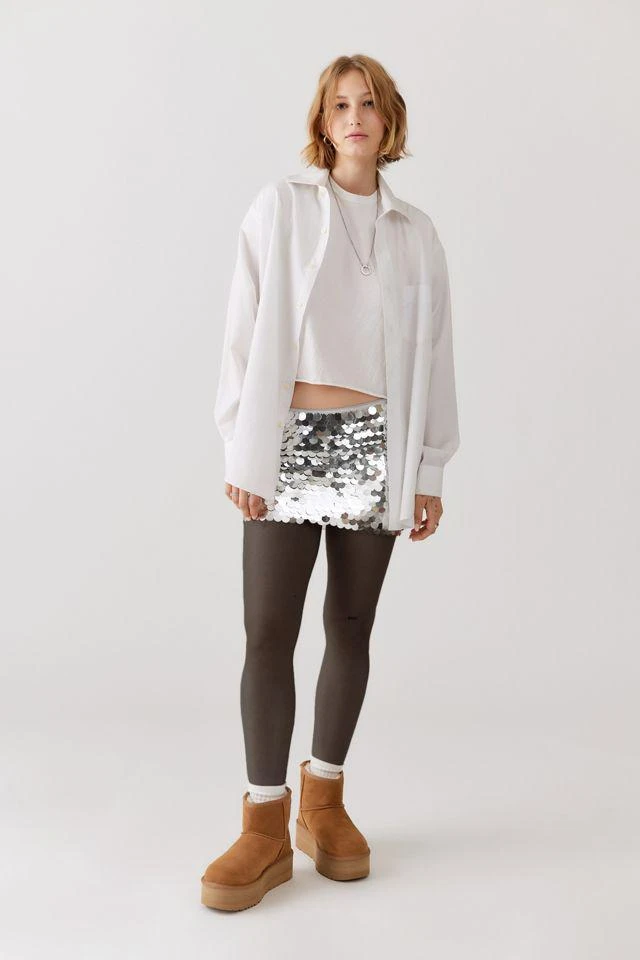 商品Urban Outfitters|UO Zinnia Sequin Low-Rise Mini Skirt,价格¥151,第4张图片详细描述