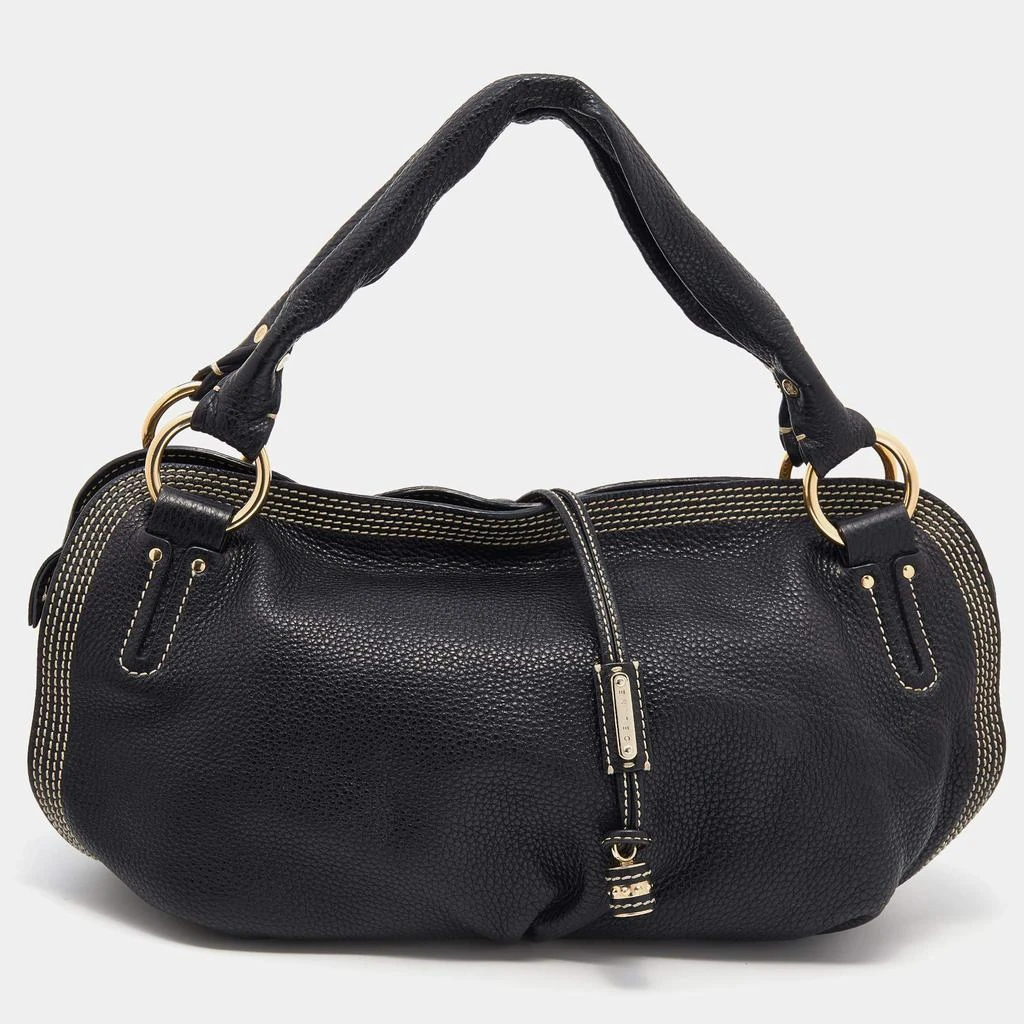 商品[二手商品] Celine|Celine Black Leather Satchel,价格¥1222,第1张图片