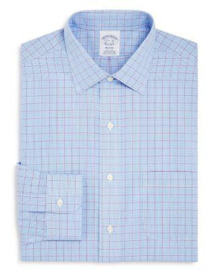 商品Brooks Brothers|Overcheck Regular Fit Dress Shirt,价格¥430,第1张图片