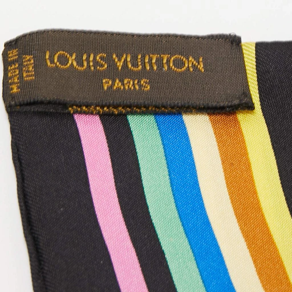 商品[二手商品] Louis Vuitton|Louis Vuitton Black/Multicolor Monogram Silk Bandeau Scarf,价格¥2272,第4张图片详细描述
