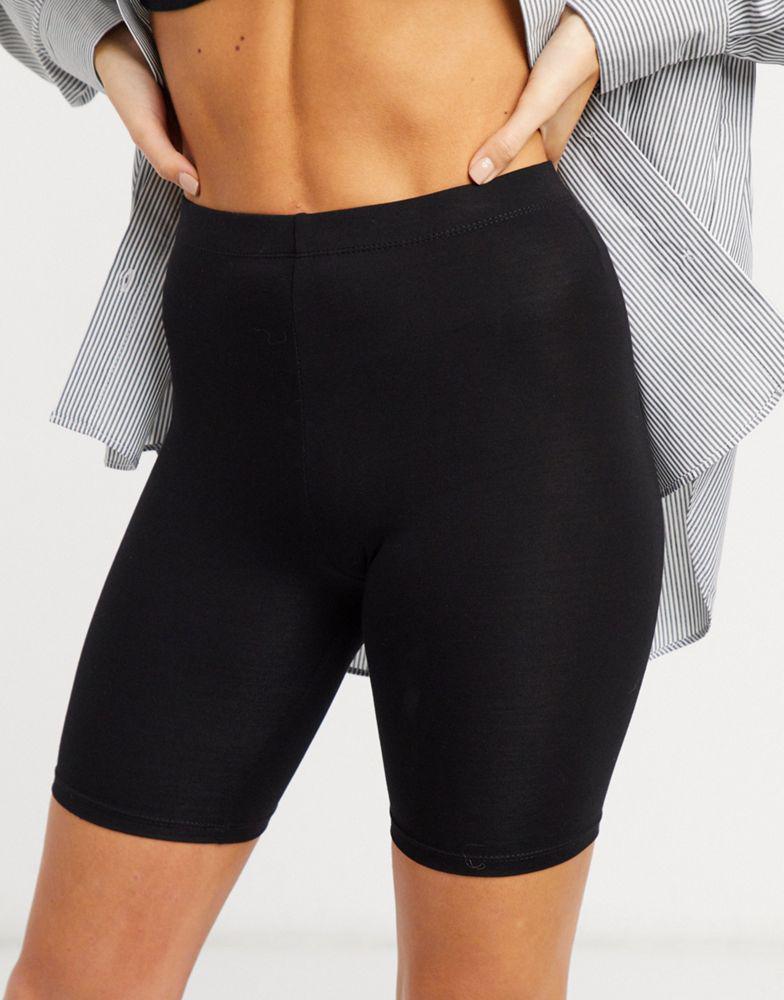 ASOS DESIGN basic legging shorts in black商品第1张图片规格展示