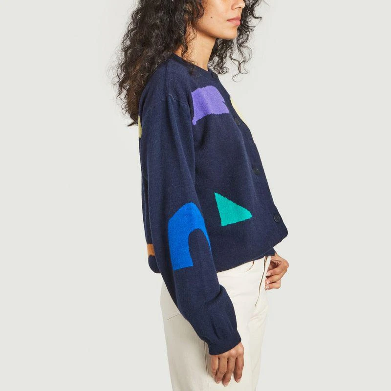 商品BOBO CHOSES|Playful Jacquard Cardigan Midnight Blue Bobo Choses,价格¥1206,第2张图片详细描述