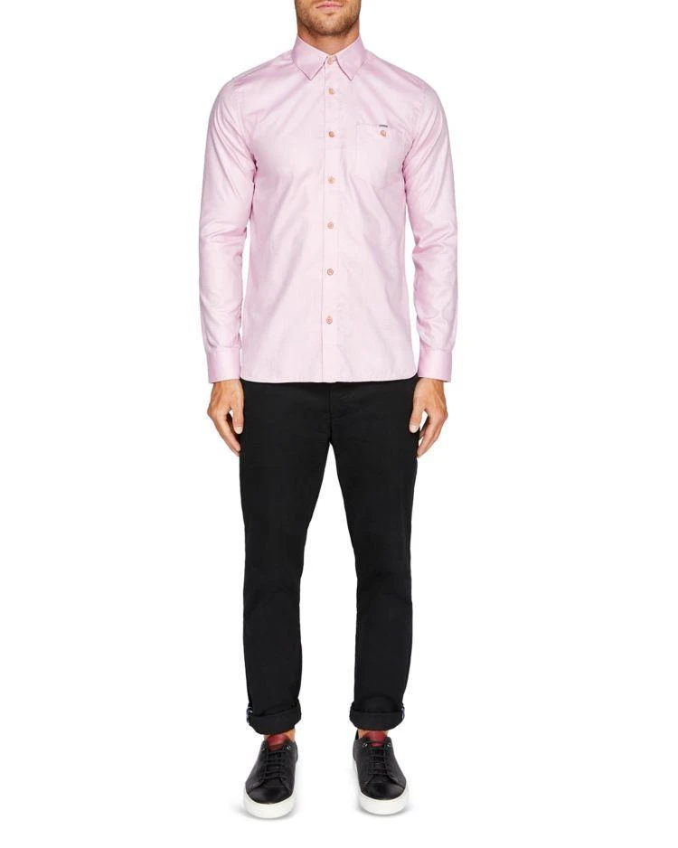 商品Ted Baker London|Portmyo End on End Regular Fit Button-Down Shirt,价格¥459,第4张图片详细描述