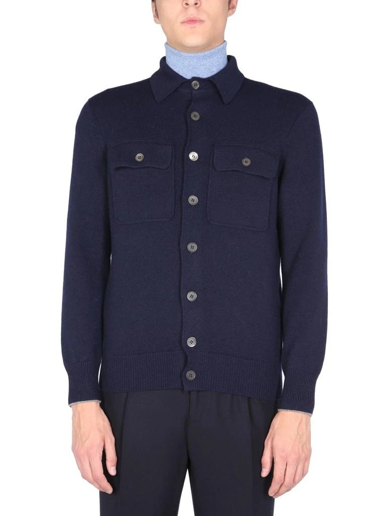 商品Brunello Cucinelli|Brunello Cucinelli Patch Pocket Knitted Cardigan,价格¥16682,第1张图片