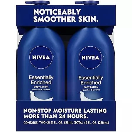 商品Nivea|NIVEA Essentially Enriched Body Lotion, 21 oz., 2 pk.,价格¥105,第1张图片