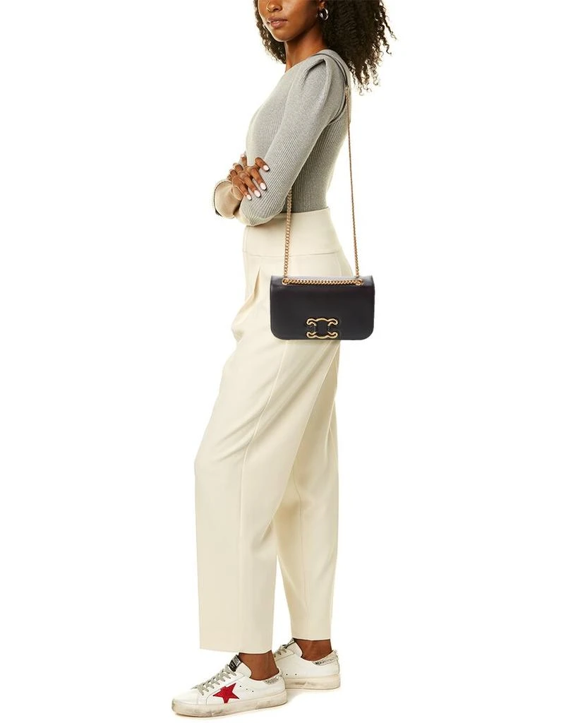 商品Celine|CELINE Triomphe Frame Medium Leather Shoulder Bag,价格¥21873,第4张图片详细描述