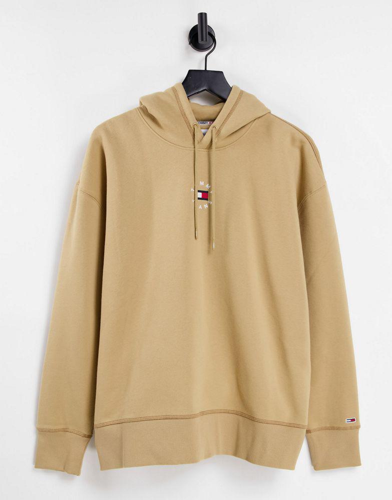 汤米·希尔费格Tommy Hilfiger男款棕褐色牛仔裤|Tommy Jeans tiny tommy circular hoodie in tan  价格¥482 | 别样海外购