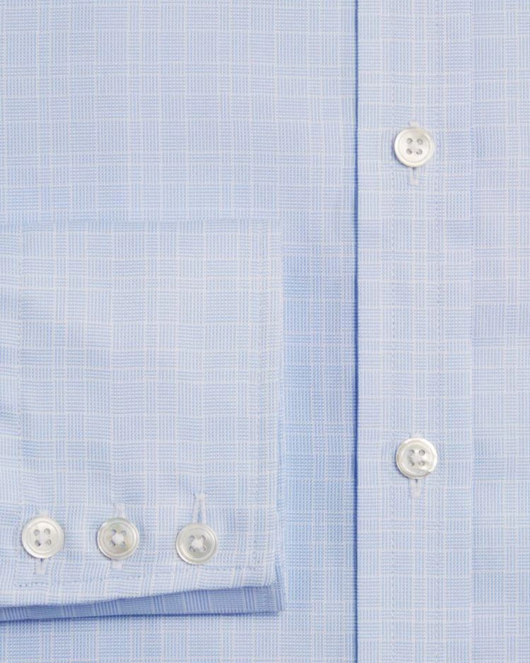 商品Turnbull & Asser|Textured Grid Regular Fit Dress Shirt,价格¥1211,第2张图片详细描述