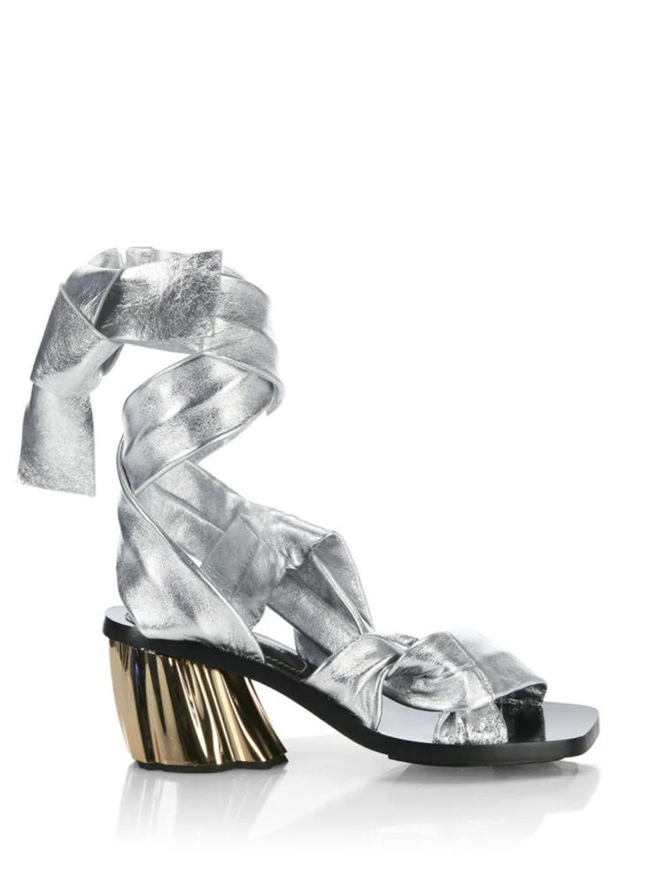 商品Proenza Schouler|Strappy Metallic Leather Sandals,价格¥2760,第5张图片详细描述