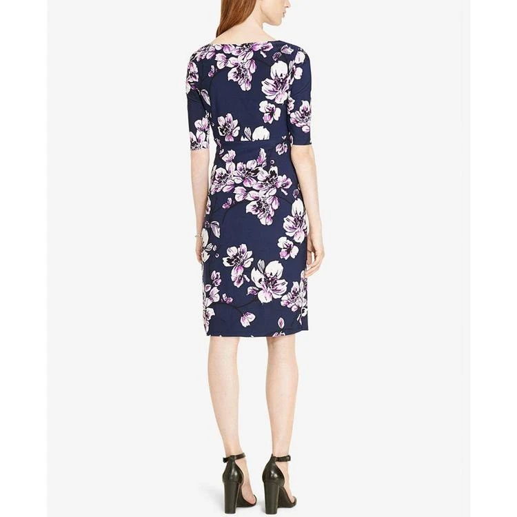 商品Ralph Lauren|Floral-Print Faux-Wrap Dress,价格¥734,第3张图片详细描述