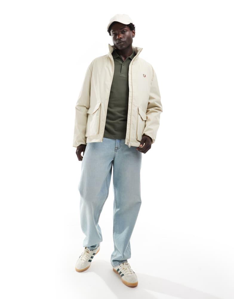 ジャケット・アウター FRED PERRY / Patch Pocket Sports Jacket Fred Perry patch pocket sports jacket in light beige – On Sale Now