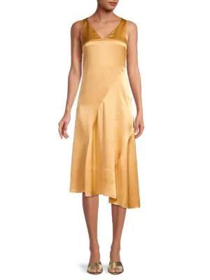 商品Vince|Asymmetrial Silk Dress,价格¥442,第1张图片