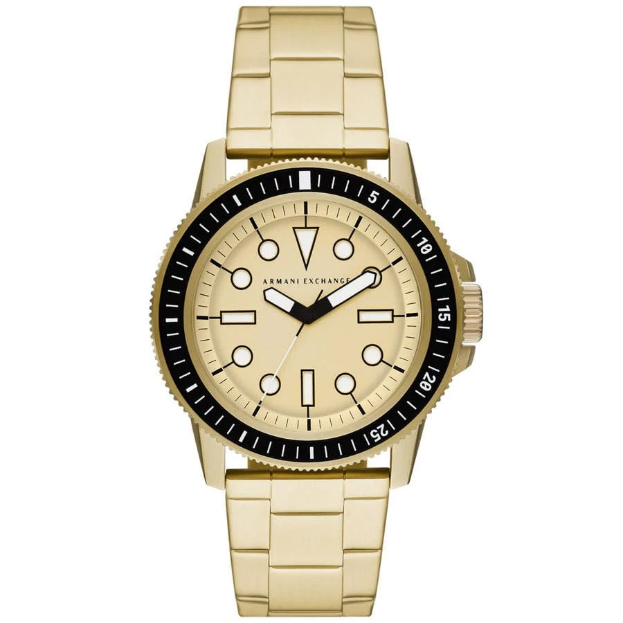 商品Armani Exchange|Classic Quartz Gold Dial Men's Watch AX1854,价格¥1082,第1张图片
