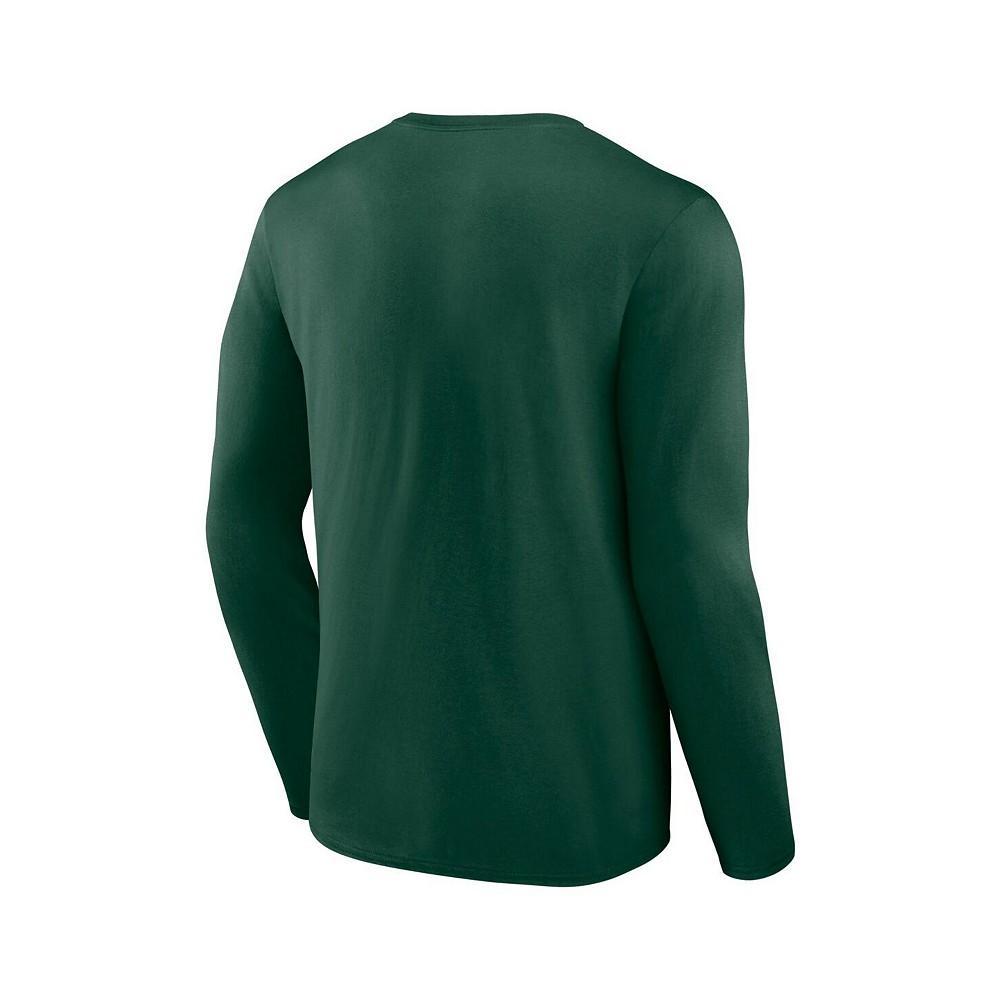 商品Fanatics|Men's Branded Green Minnesota Wild Authentic Pro Core Collection Secondary Long Sleeve T-Shirt,价格¥251,第4张图片详细描述