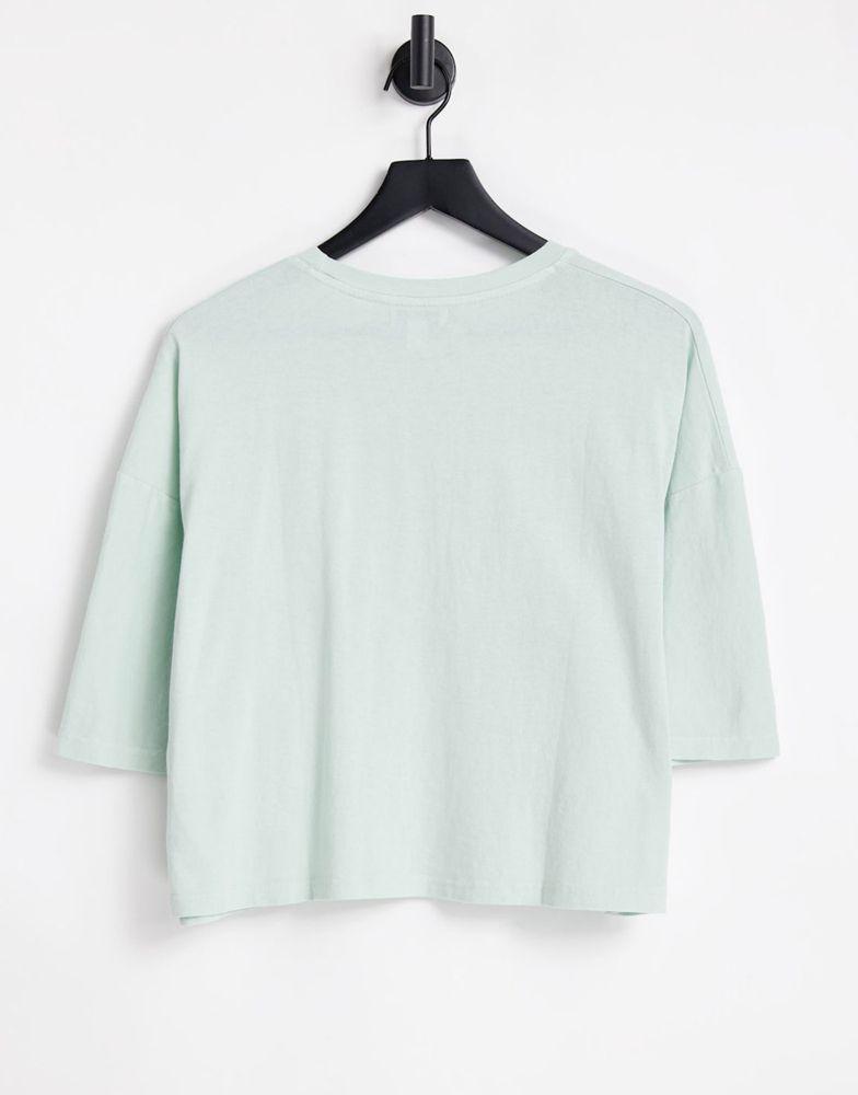 Topshop short sleeve boxy t-shirt in pistachio商品第2张图片规格展示