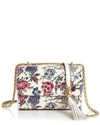 商品Tory Burch|Fleming Small Convertible Floral Leather Shoulder Bag,价格¥3427,第1张图片