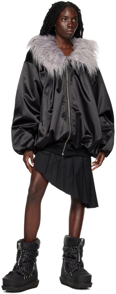黑色 Oversized 夹克商品第4张图片规格展示