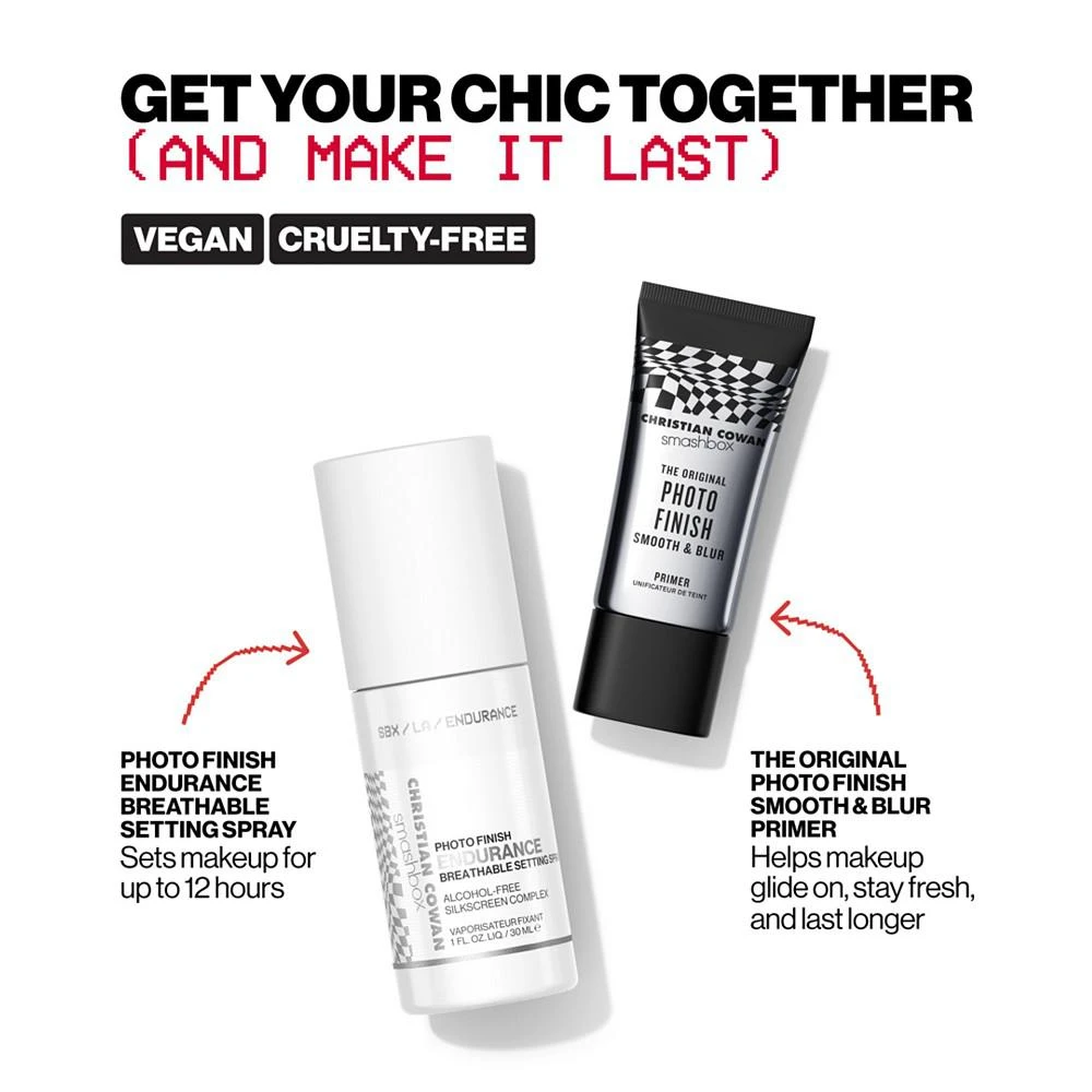 商品Smashbox Cosmetics|X Christian Cowan Layered Look Mini Primer + Setting Spray Set,价格¥129,第3张图片详细描述