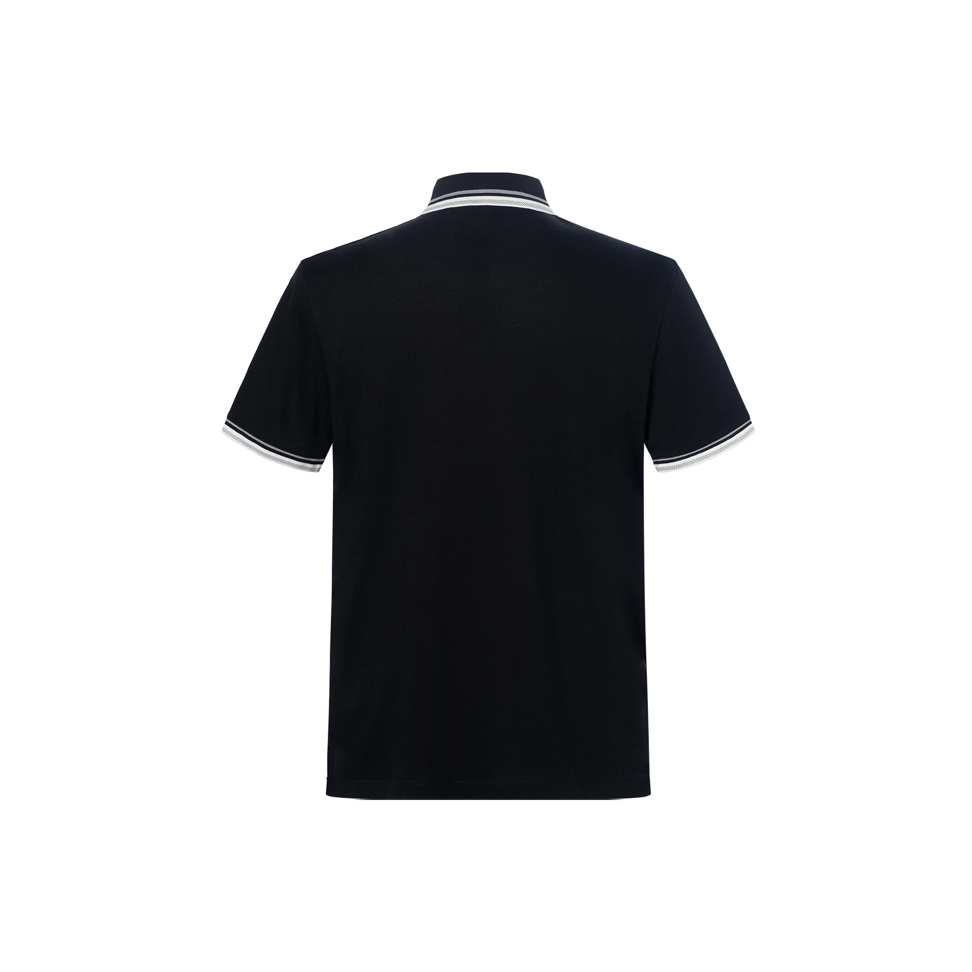 商品[国内直发] Emporio Armani|阿玛尼 胸口徽标短袖polo衫 男款 黑色,价格¥1023,第3张图片详细描述