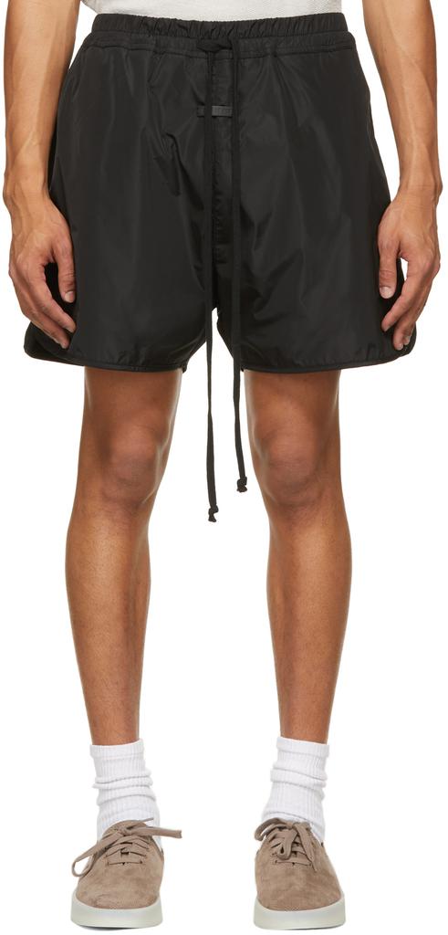 Black Nylon Track Shorts商品第1张图片规格展示