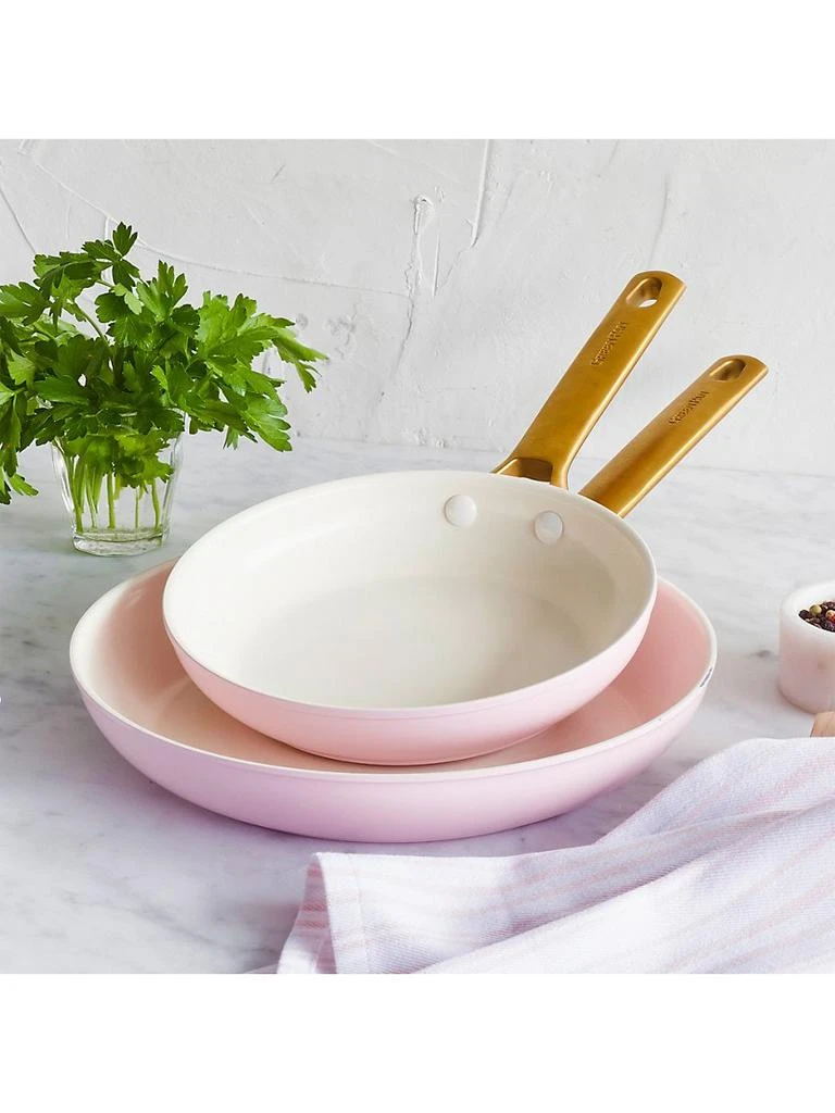 商品Greenpan|Reserve Blush 2-Piece 8-Inch & 10-Inch Ceramic Nonstick Fry Pan Set,价格¥1082,第4张图片详细描述