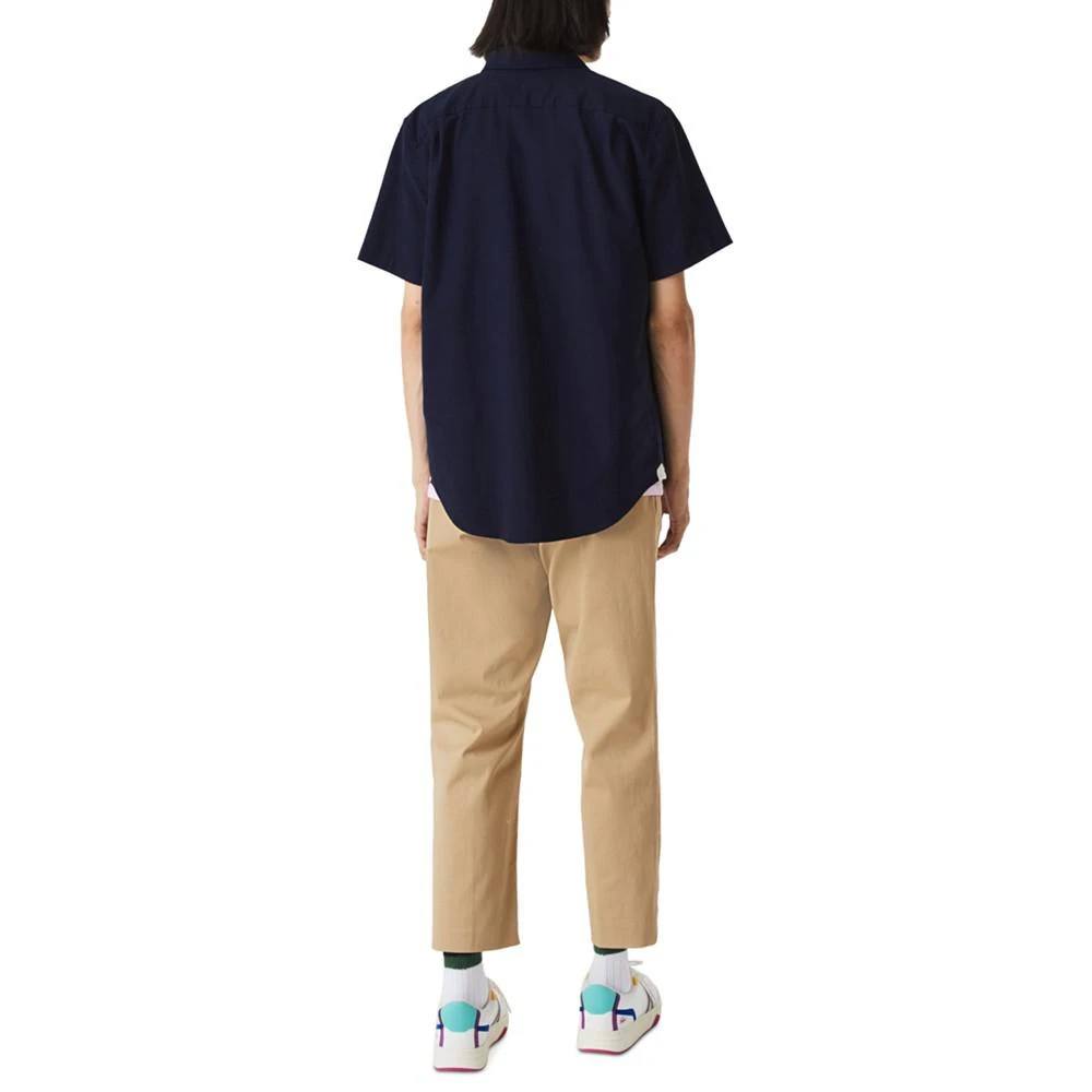商品Lacoste|Men's Regular-Fit Spread Collar Solid Oxford Shirt,价格¥731,第2张图片详细描述