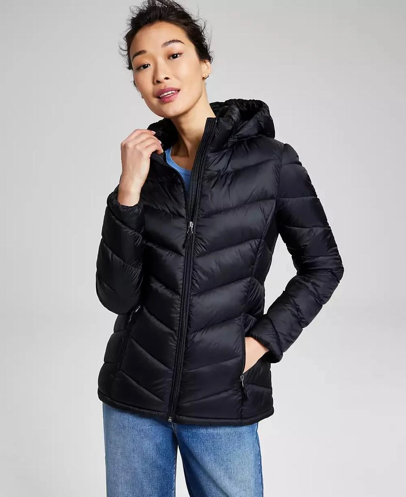 商品Charter Club|Women's Packable Hooded Puffer Coat, Created for Macy's,价格¥318,第1张图片