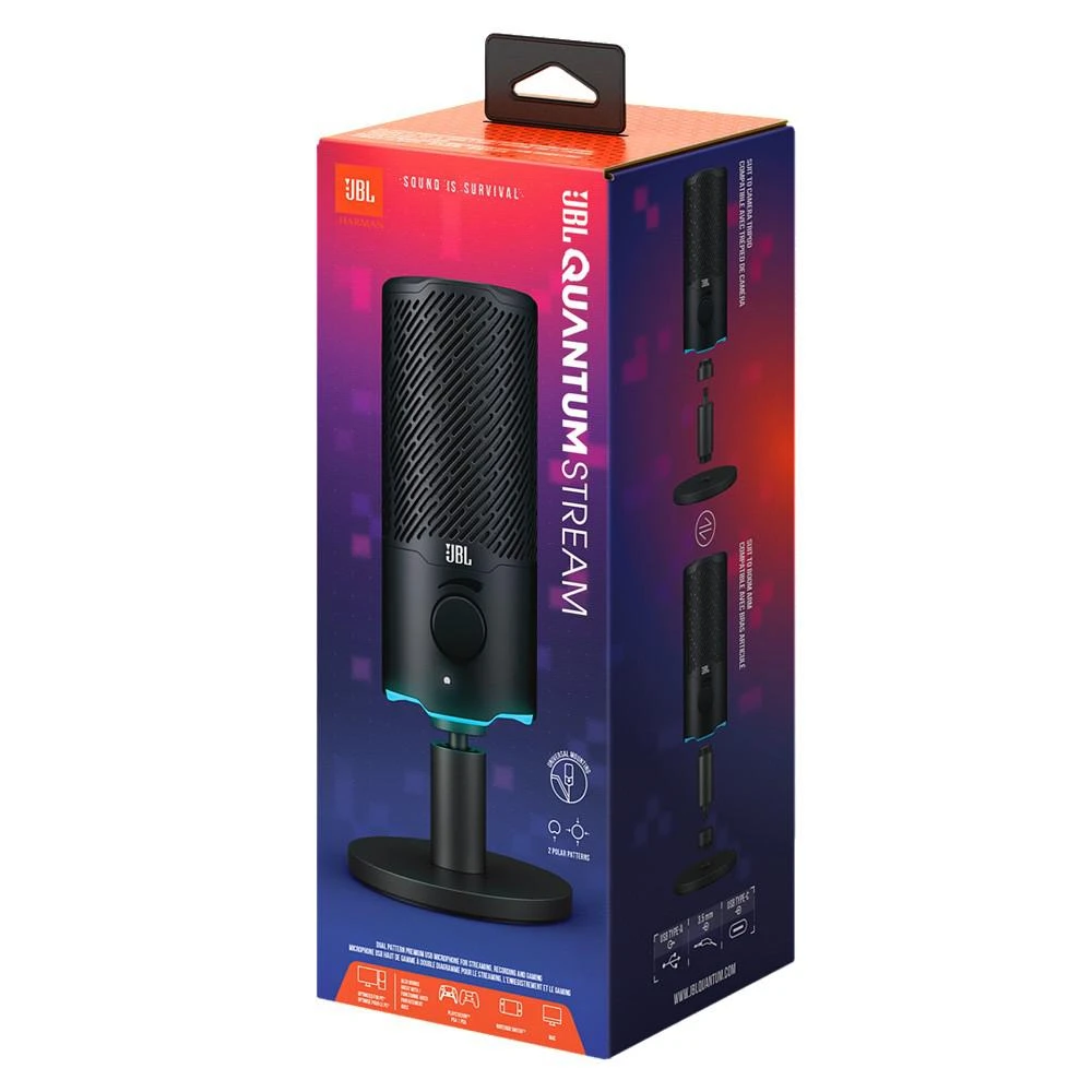 商品JBL|Quantum Stream Dual Pattern USB Microphone,价格¥744,第2张图片详细描述