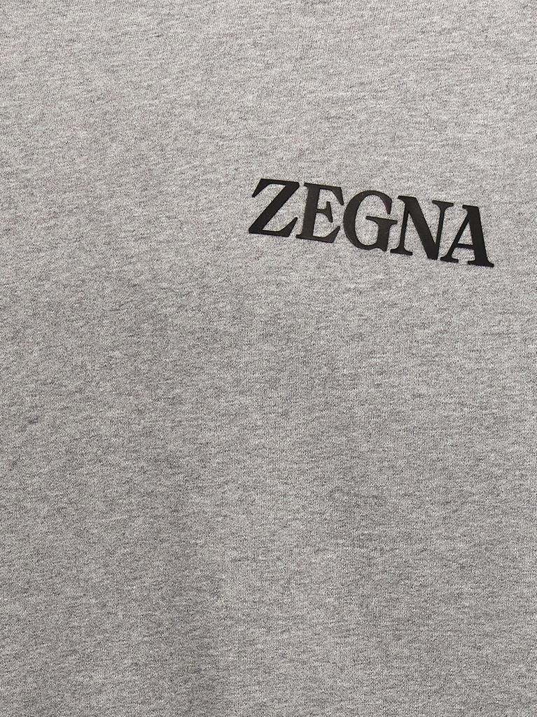 Ermenegildo Zegna Logo Embossed Crewneck Sweatshirt商品第4张图片规格展示