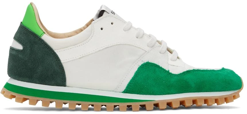 商品Spalwart|Green & Off-White Marathon Trail Low Sneakers,价格¥1241,第1张图片