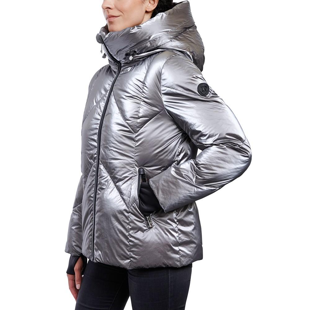 Women's Shine Hooded Puffer Coat商品第3张图片规格展示