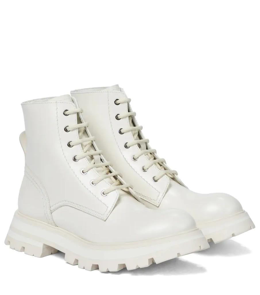 商品Alexander McQueen|Wander leather combat boots,价格¥6469,第1张图片