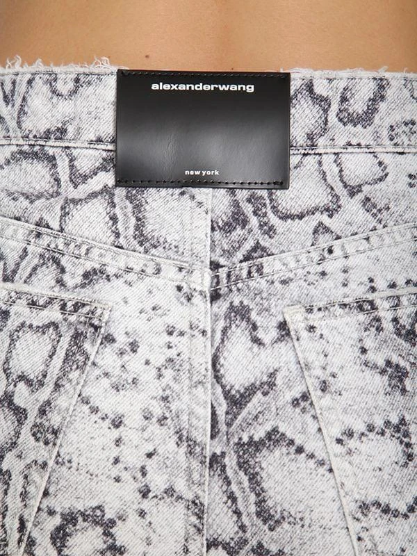 商品Alexander Wang|Snake Print Cotton Denim Jeans,价格¥2005,第5张图片详细描述