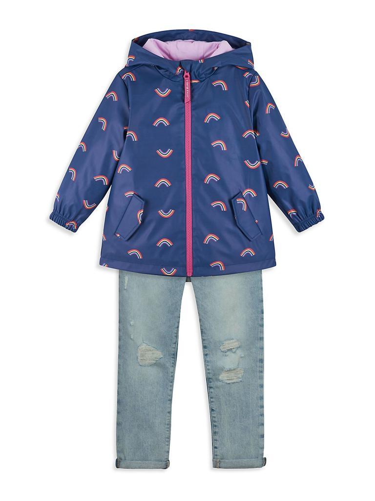 商品Andy & Evan|Little Girl's Rainbow Print Rain Jacket,价格¥233,第4张图片详细描述