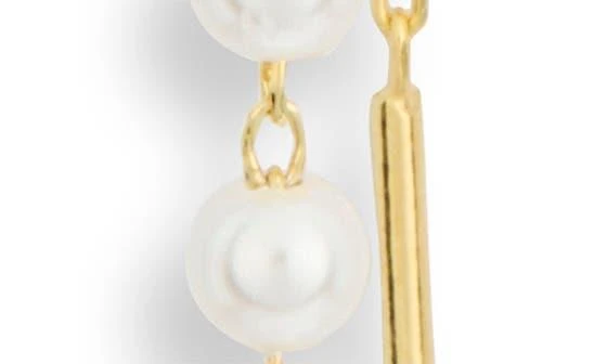 商品Argento Vivo Sterling Silver|Imitation Pearl Theader Earrings,价格¥150,第3张图片详细描述