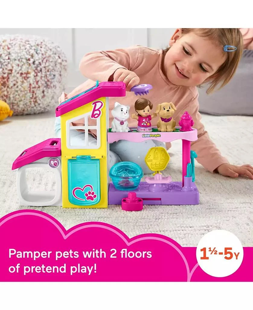 商品Fisher Price|Little People Barbie Play and Care Pet Spa Musical Toddler Playset, Set,价格¥169,第3张图片详细描述